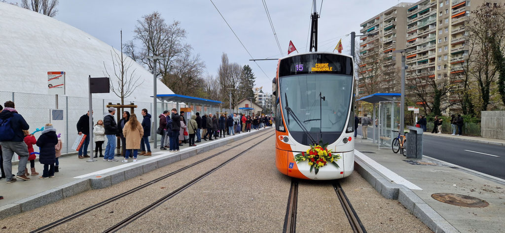 Inauguration de l'étape 1 du Tram Genève-Saint-Julien